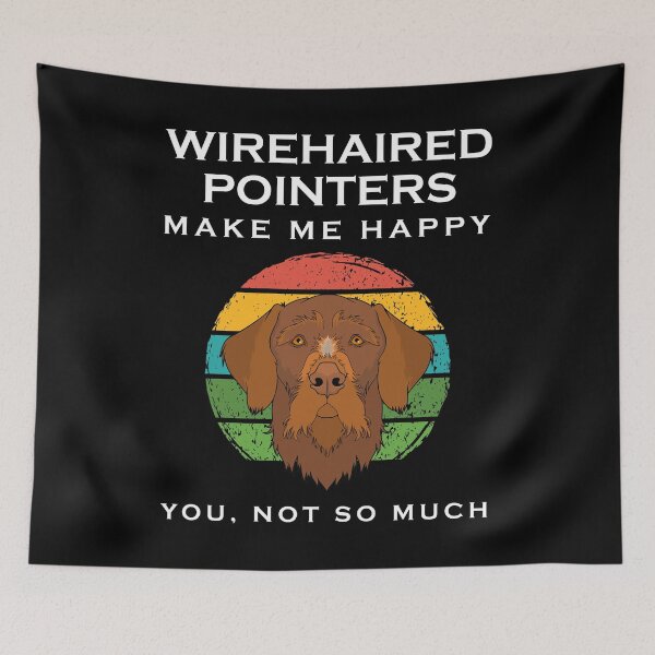 Item preview, Funny German Wirehaired Pointer Makes Me Happy Dog Lover graphic designed and sold by jakehughes2015.