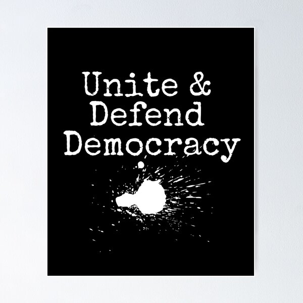 Artikel-Vorschau von Vereinen und verteidigen Sie die Demokratie Politisches Textdesign, designt und verkauft von EarthArtDesigns.