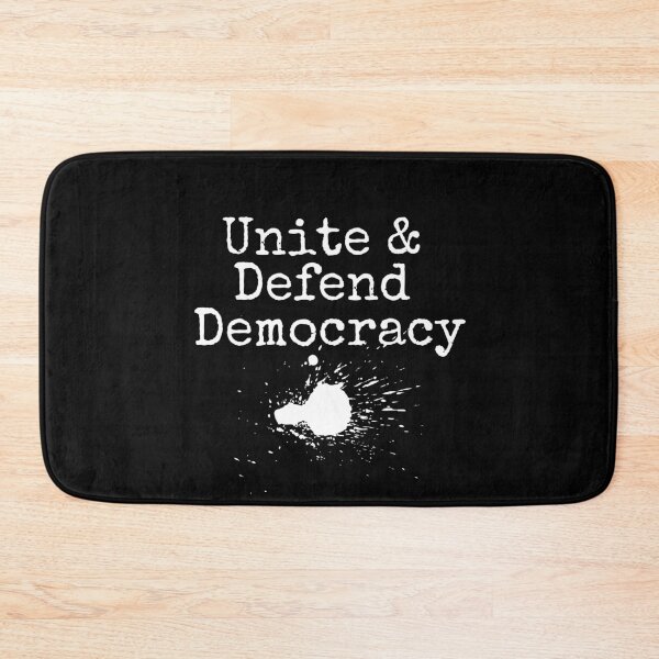 Item preview, Unite & Defend Democracy Political Text Design designed and sold by EarthArtDesigns.