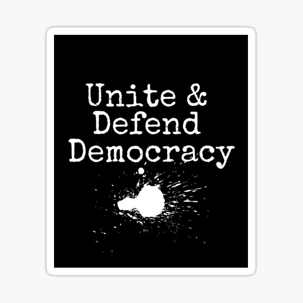 Artikel-Vorschau von Vereinen und verteidigen Sie die Demokratie Politisches Textdesign, designt und verkauft von EarthArtDesigns.