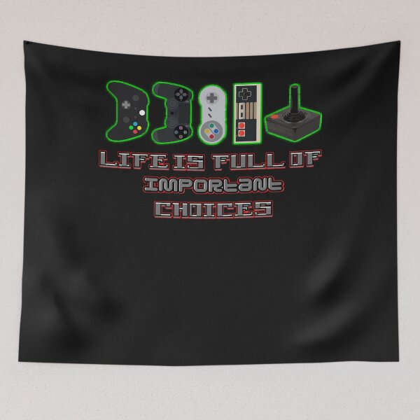 Item preview, Life Is Full Of Important Choices - Gaming Classic T-Shirt designed and sold by JoanSvob.