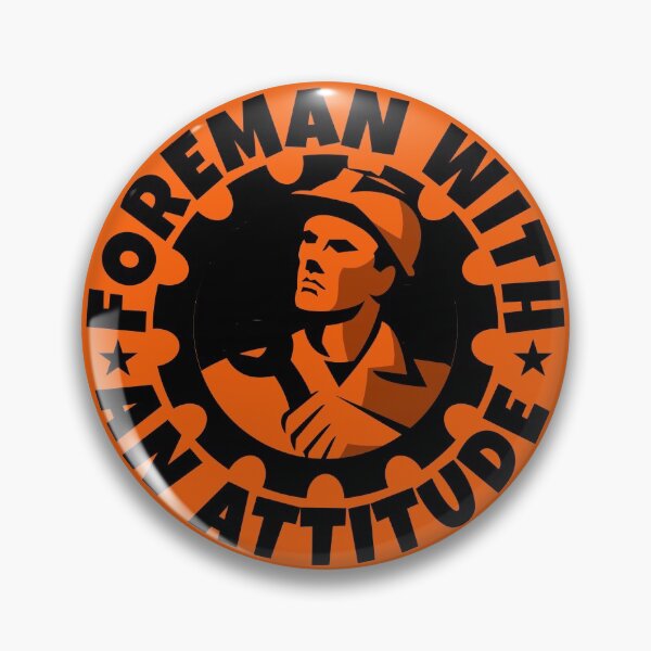 Item preview, Foreman With An Attitude Helmet Decal Hard Hat Awesome Job Gift designed and sold by Shop signer.