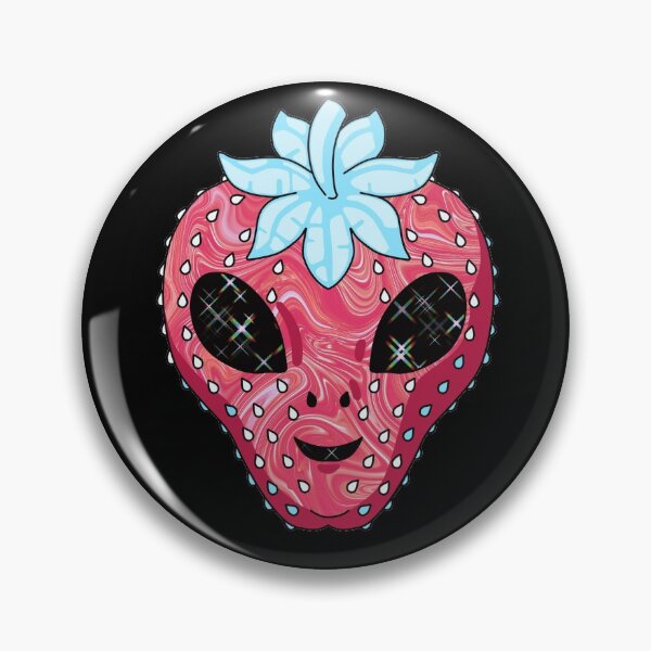 Item preview, Trippy Strawbalien Stickers and Pins designed and sold by FuegoBonFue.