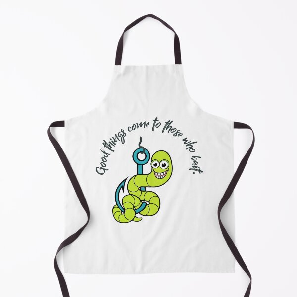 Item preview, Fishing worm on hook, Good things come to those who bait designed and sold by wheatbeltdesign.