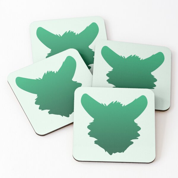 Item preview, Fursuit Head Silhouette (Mint Green Fade) designed and sold by ThatMooGuy.