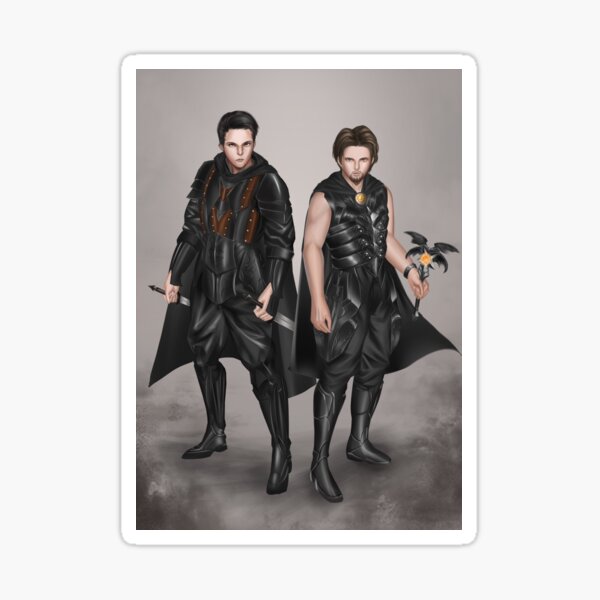 The Miscreant: Nika and Freyne with background Sticker