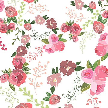 Artwork thumbnail, Pink Roses Pattern by Koaladesign