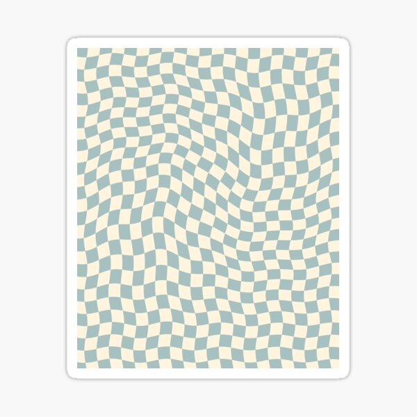 Vista previa del artículo con la obra «Patrón de cuadrados ondulados a cuadros», diseñado y vendido por ind3finite.