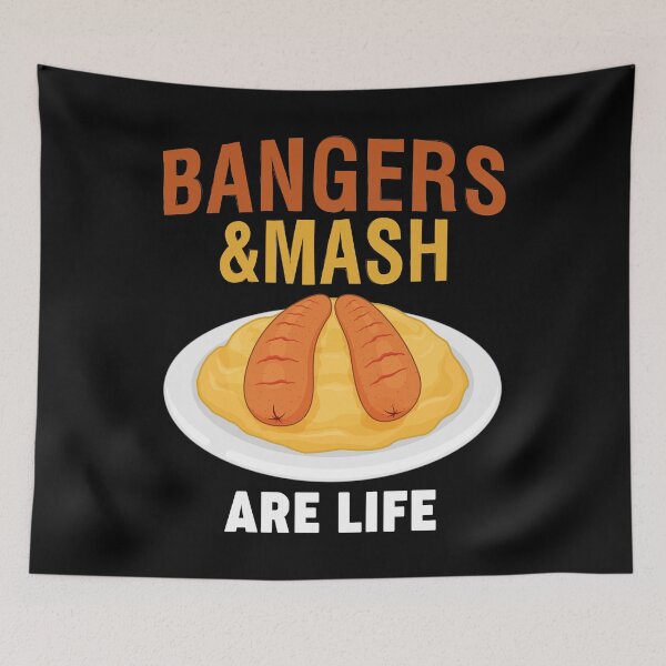 Item preview, Life British Foodie Bangers And Mash graphic designed and sold by jakehughes2015.