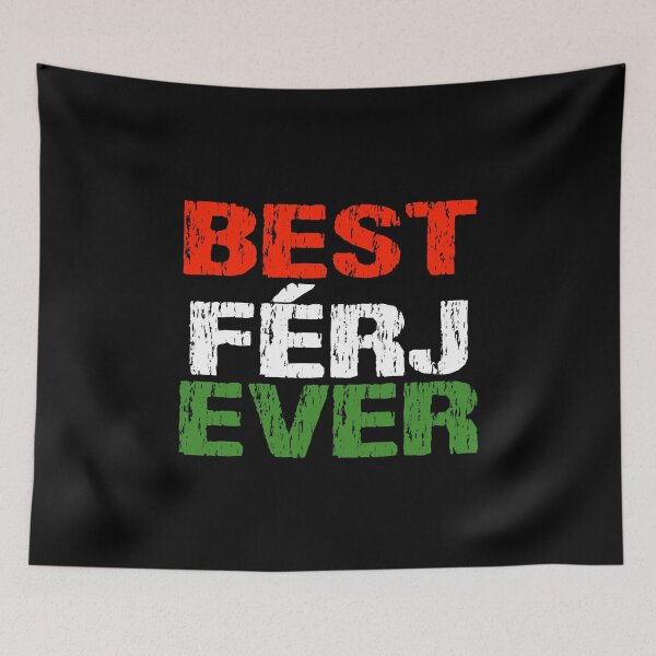 Item preview, Hungarian Best Ferj Ever Husband Father Hungary Flag Distressed designed and sold by Nirvanibex.