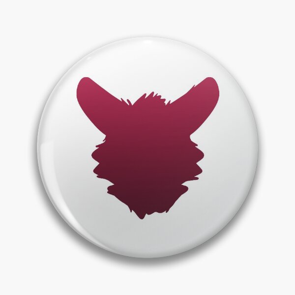 Item preview, Fursuit Head Silhouette (Cherry Red Fade) designed and sold by ThatMooGuy.