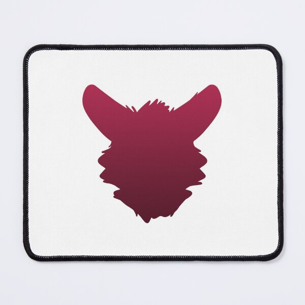 Item preview, Fursuit Head Silhouette (Cherry Red Fade) designed and sold by ThatMooGuy.