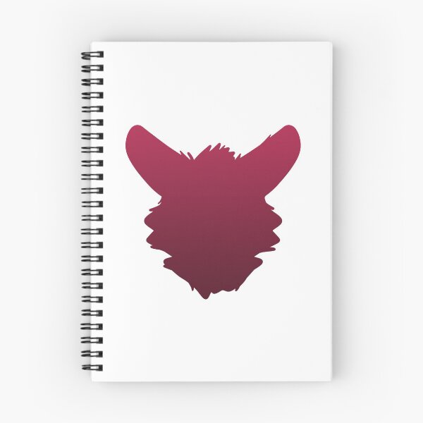 Item preview, Fursuit Head Silhouette (Cherry Red Fade) designed and sold by ThatMooGuy.