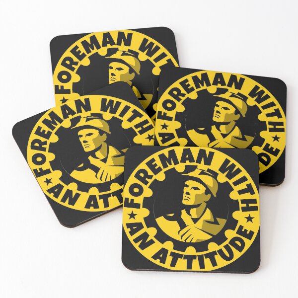 Item preview, Foreman With An Attitude Helmet Decal Hard Hat Awesome Job Gift designed and sold by Shop signer.