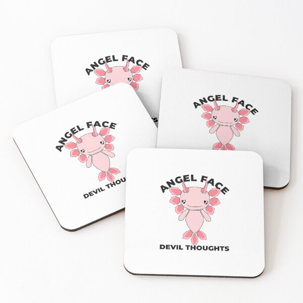 Item preview, FACE ANGEL, DEVIL THOUGHTS AXOLOTL designed and sold by the Zarock Shop.