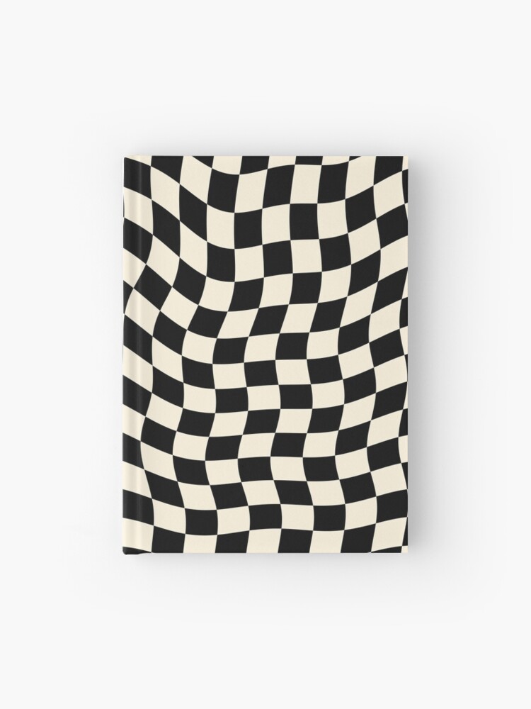 Wavy Retro 1970s Aesthetic Checker Pattern Wrapping Paper