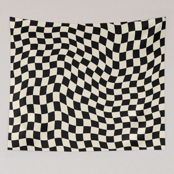 Item preview, Check Wavy Squares Checkerboard Pattern designed and sold by ind3finite.