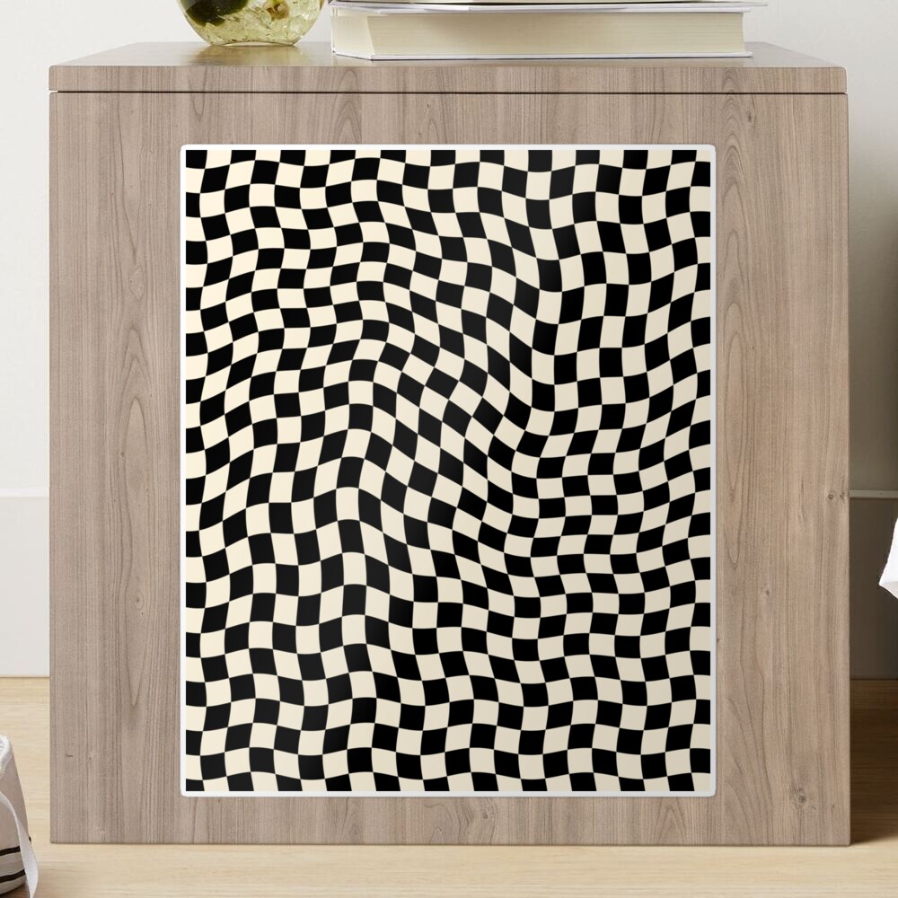 Checkerboard in Lichen Tile Sticker