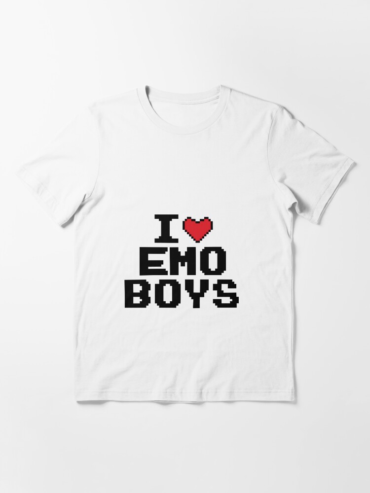 I Love or Heart Emo Boys Essential T-Shirt for Sale by heckgogh