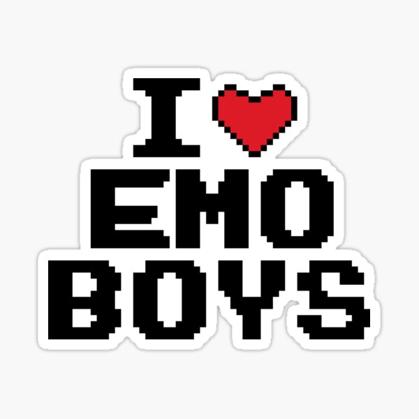 I Love Emo Boys Pin – Sofias Stuffs