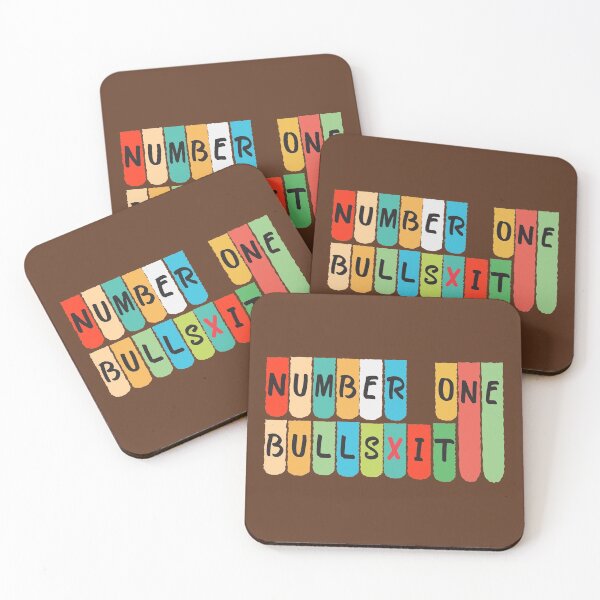 Item preview, Number one bullshit FUNNY design designed and sold by OUSS  SQUARE⭐⭐⭐⭐⭐.