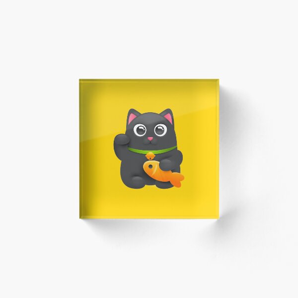 Item preview, Black Lucky Cat designed and sold by AnnPrecious.