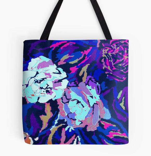 Grow With the Flow Tote Bag Floral Tote Bag Indie Aesthetic 