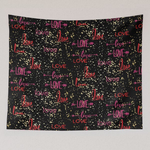 Item preview, Love on Gold Glitter designed and sold by RiadMannan.