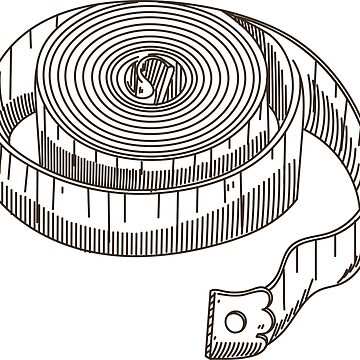 Tailoring Measure Tape  Sticker for Sale by sunilbelidon