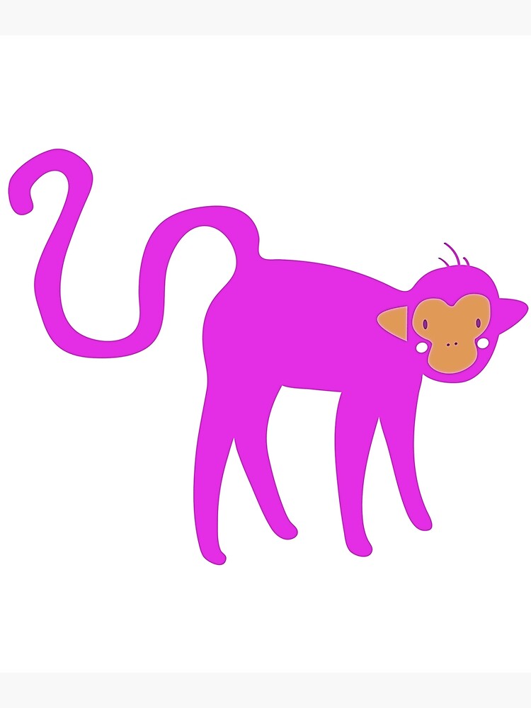 "Pink Monkey" Poster for Sale by scons1234 Redbubble