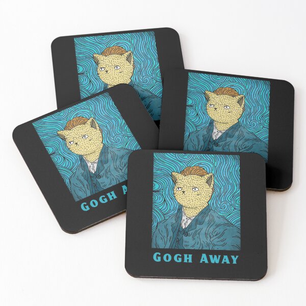 Item preview, Funny Van Gogh Cat Art - Gogh Away designed and sold by CuddleStore.