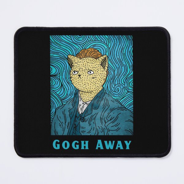 Item preview, Funny Van Gogh Cat Art - Gogh Away designed and sold by CuddleStore.