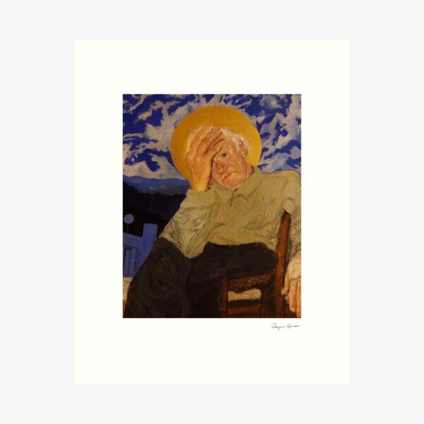 Aperçu de l'œuvre Dieu de la station-service, (pas de texte) Fine Art Print créée et vendue par Virginias-Room.