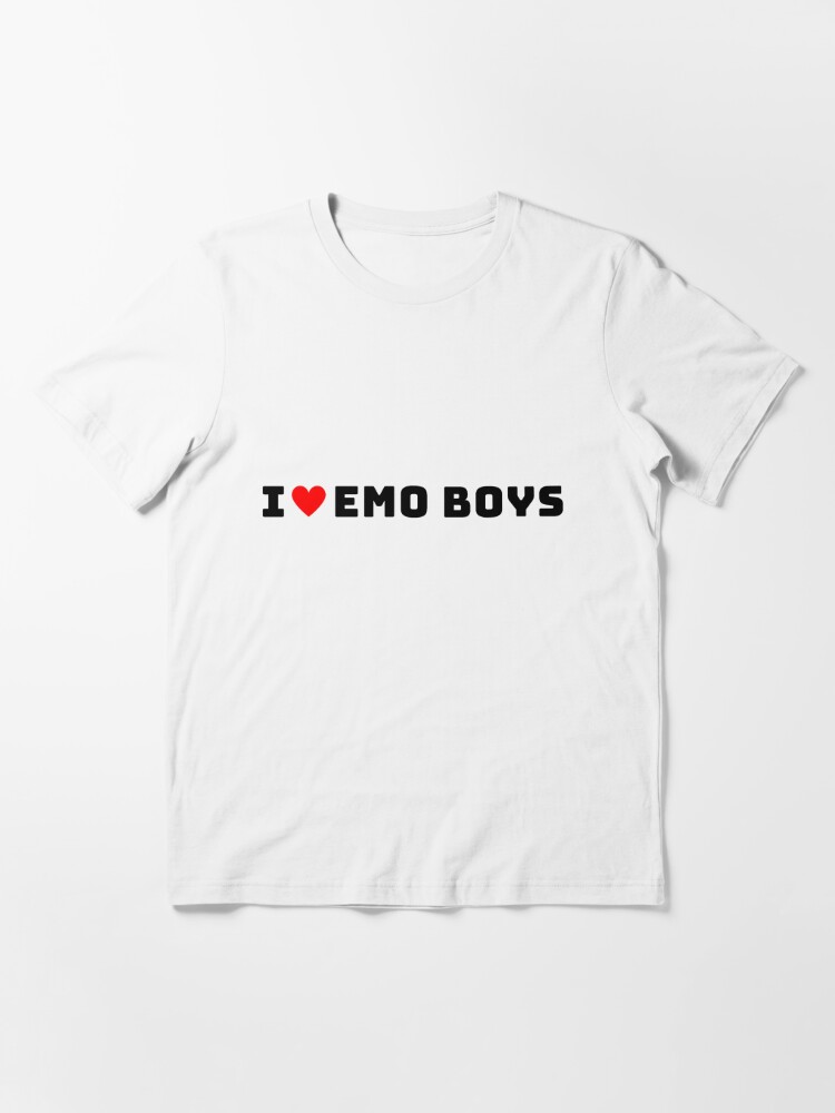 I Love or Heart Emo Boys Essential T-Shirt for Sale by heckgogh