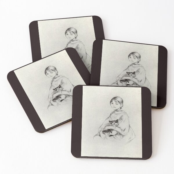 Item preview, 'A Girl With A Cat' by Morisot (Reprint) designed and sold by Classic Visions Gallery.