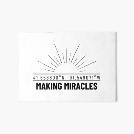 Making Miracles UISFCH's Coordinates Art Board Print