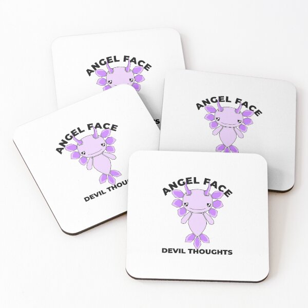 Item preview, FACE ANGEL, DEVIL THOUGHTS AXOLOTL designed and sold by the Zarock Shop.