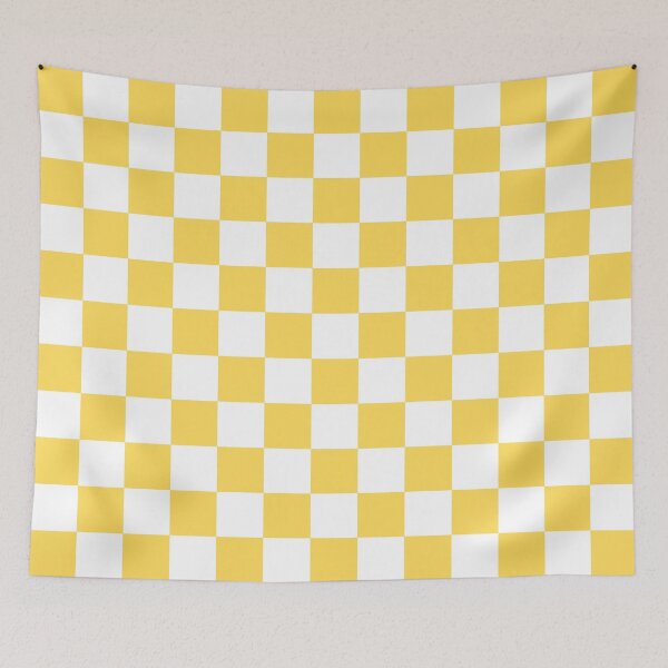 Item preview, White and Yellow Checkered designed and sold by starrylite.