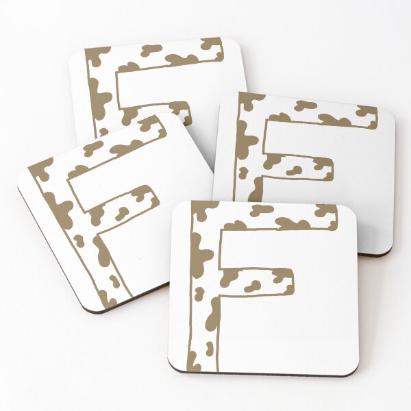 Item preview, Cow Print “F” designed and sold by NatAGvocate.