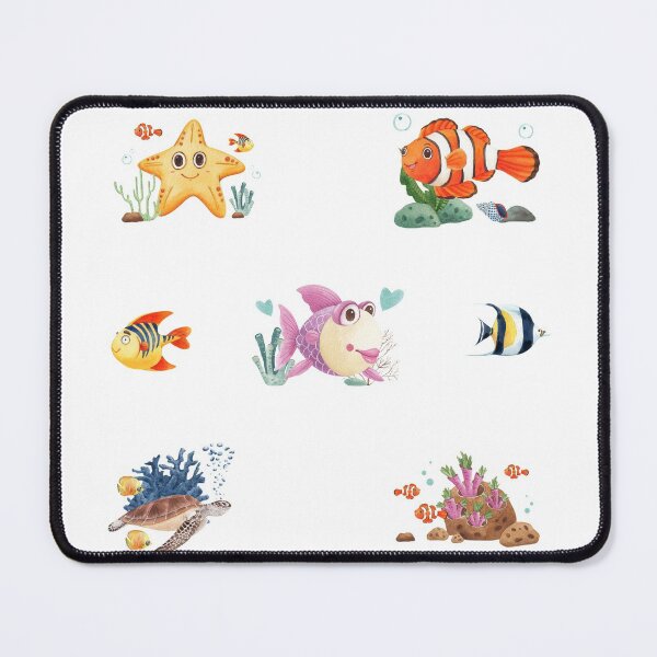 Item preview, Cute Nautical Tropical Fish and Underwater Creatures designed and sold by silviaol.