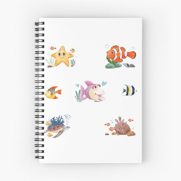 Item preview, Cute Nautical Tropical Fish and Underwater Creatures designed and sold by silviaol.