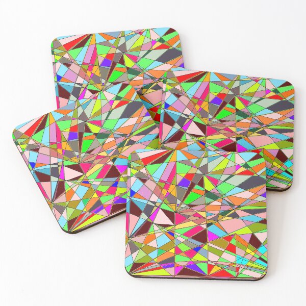 Item preview, Geometric stained glass designed and sold by lauprizan.