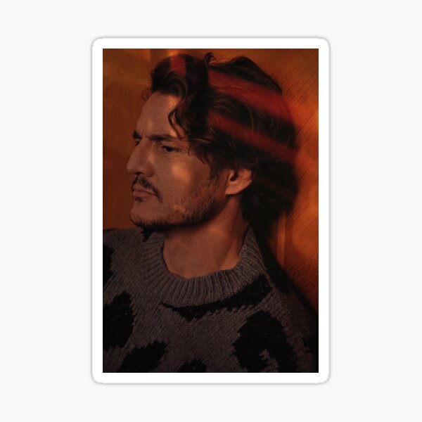 Vista previa del artículo con la obra «Estética de la hora dorada de Pedro Pascal», diseñado y vendido por vulturegargoyle.