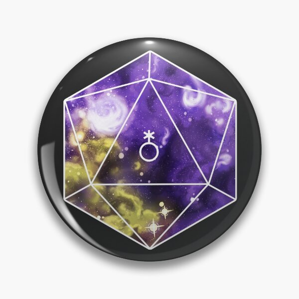 Item preview, Nonbinary Pride Galaxy D20 designed and sold by Ravenwood135.