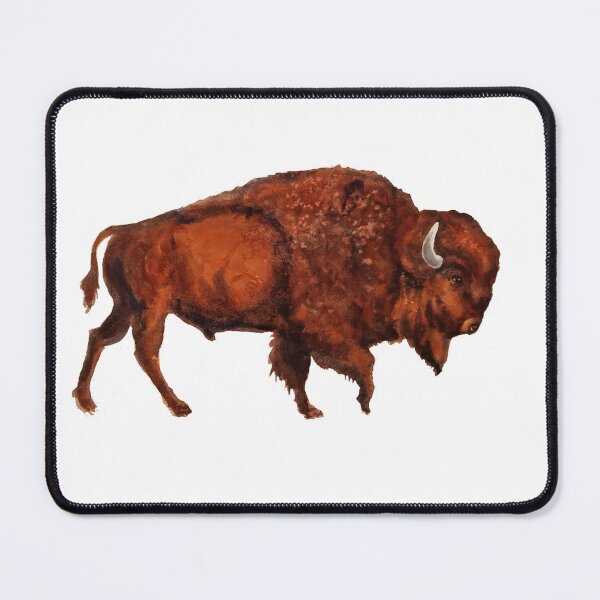 Item preview, Western Bison Buffalo Art Watercolor designed and sold by MB Cunningham.