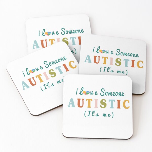 Item preview, I Love Someone Autistic (It's Me) Funny Neurodivers Brain Autistic Quote  designed and sold by Morja2015.