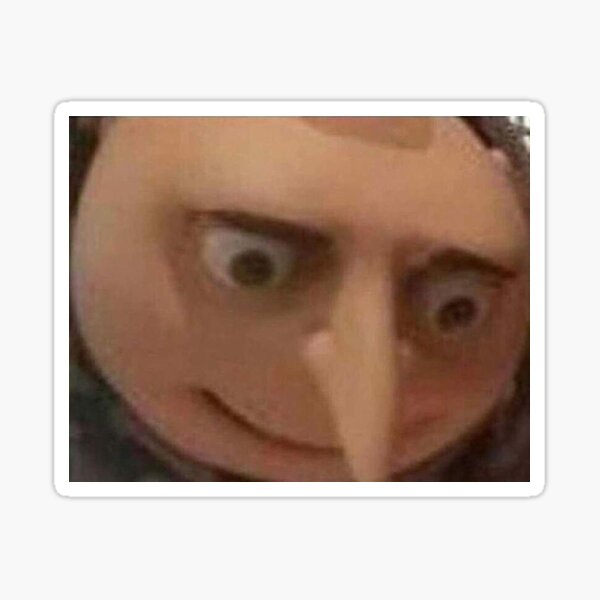 gru meme Sticker for Sale by Capybara Locker