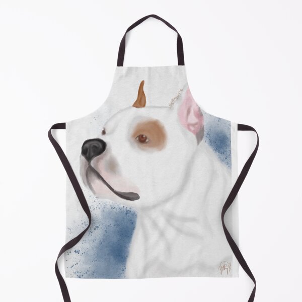 Item preview, American Staffordshire Watercolor headshot portrait designed and sold by YitingZarts.