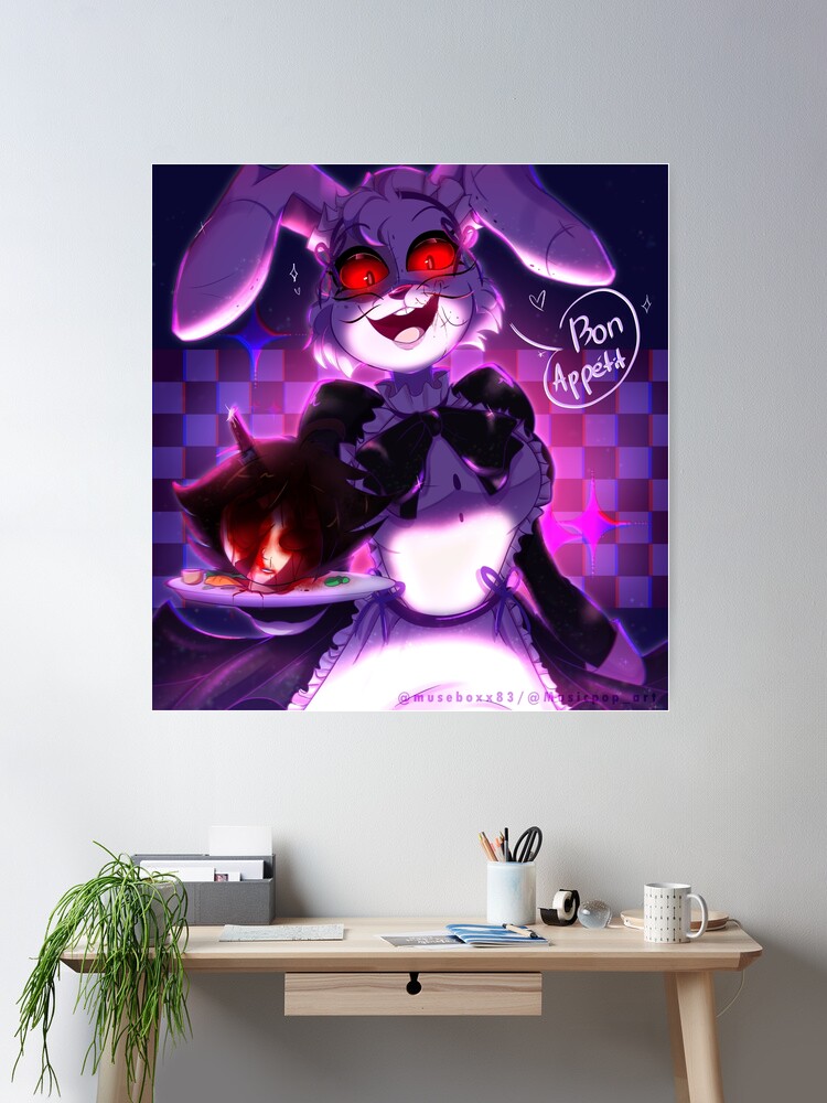 Vanny and Glitchtrap FNAF Art Board Print for Sale by GalaxisArt