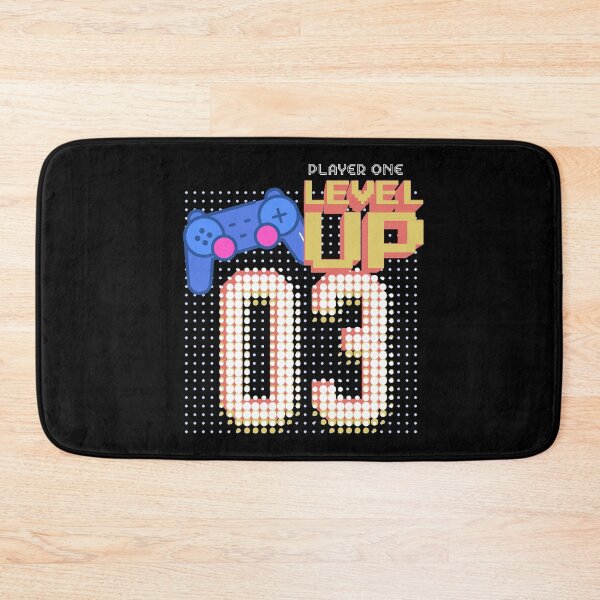 Item preview, Level 3 Unlocked Birthday Video Game 3rd Gamer Birthday print designed and sold by Merchking1.
